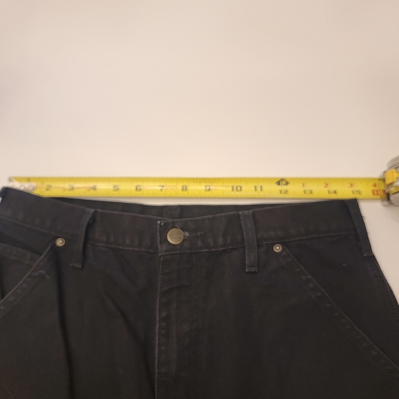 Carhartt Loose Straight Washed Duck Double-Front Jeans Black B136 Men's 30x29 - Picture 13 of 16